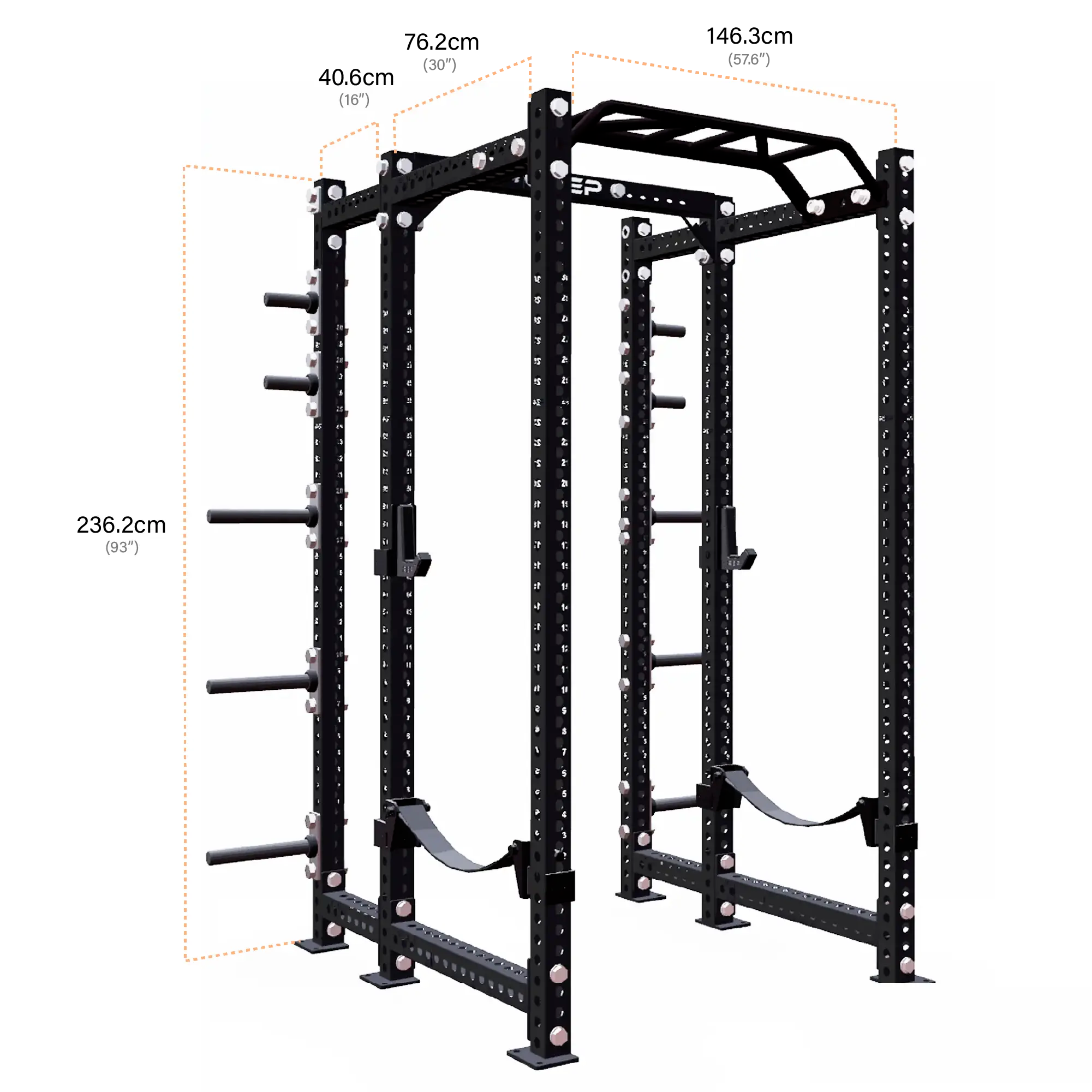 PR-5000 六柱深蹲架 高236cm
