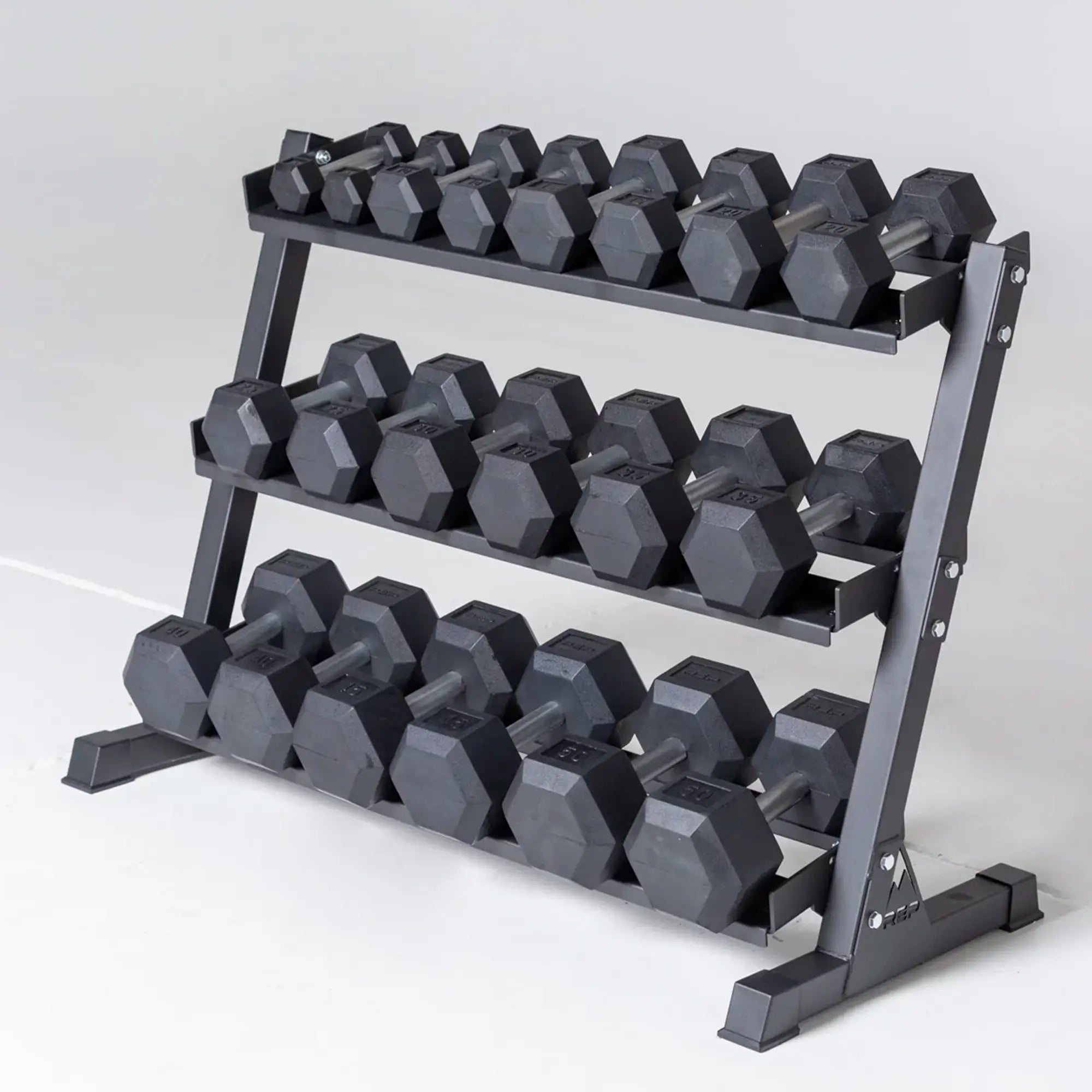 橡膠六角啞鈴組 (2.5-22.5KG)