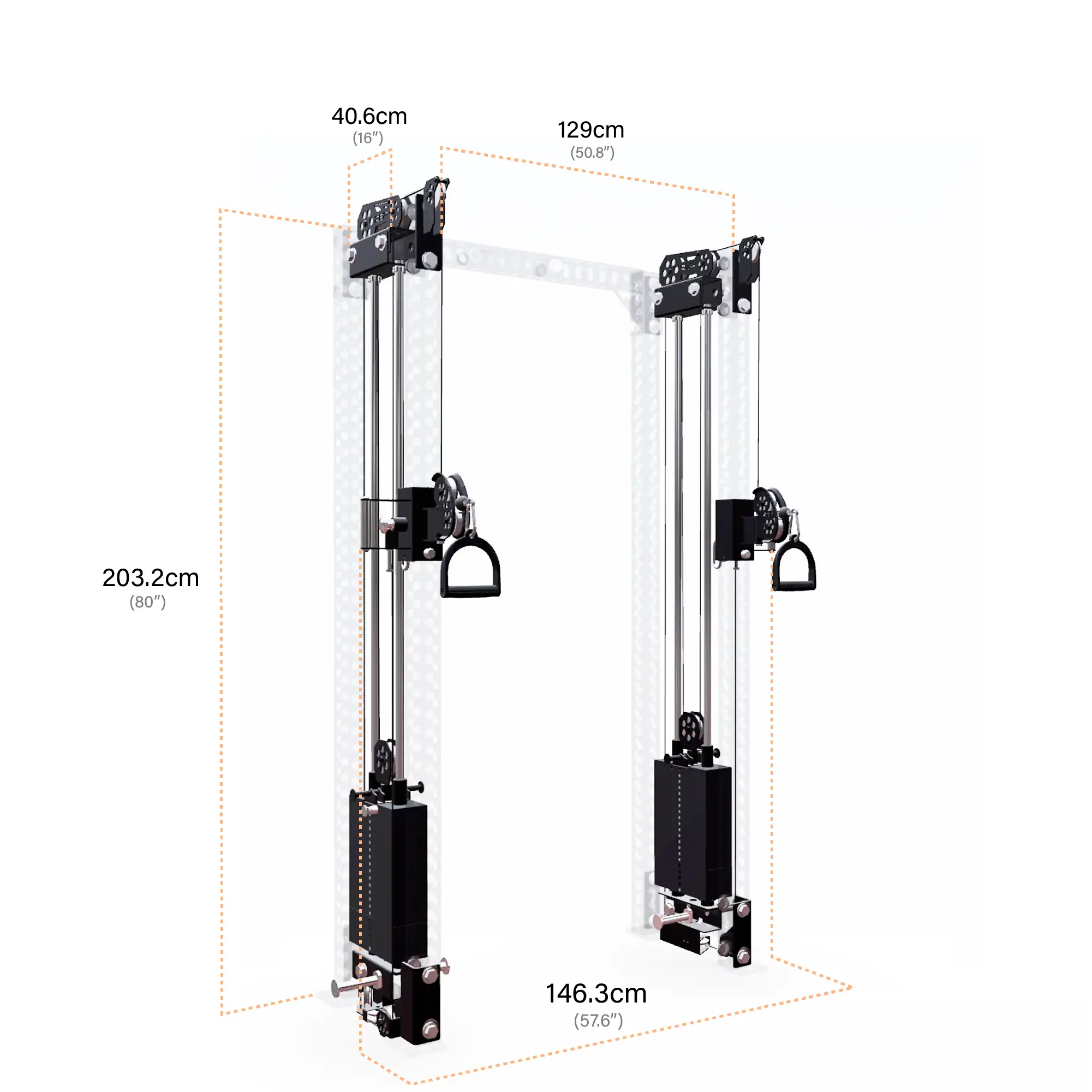 Athena® 雅典娜Max雙邊滑輪系統 高203cm