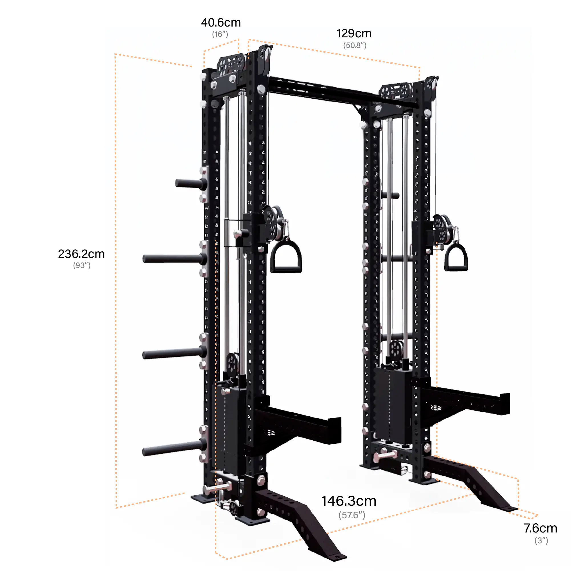 Athena® 雅典娜Max雙邊滑輪訓練機 高236cm