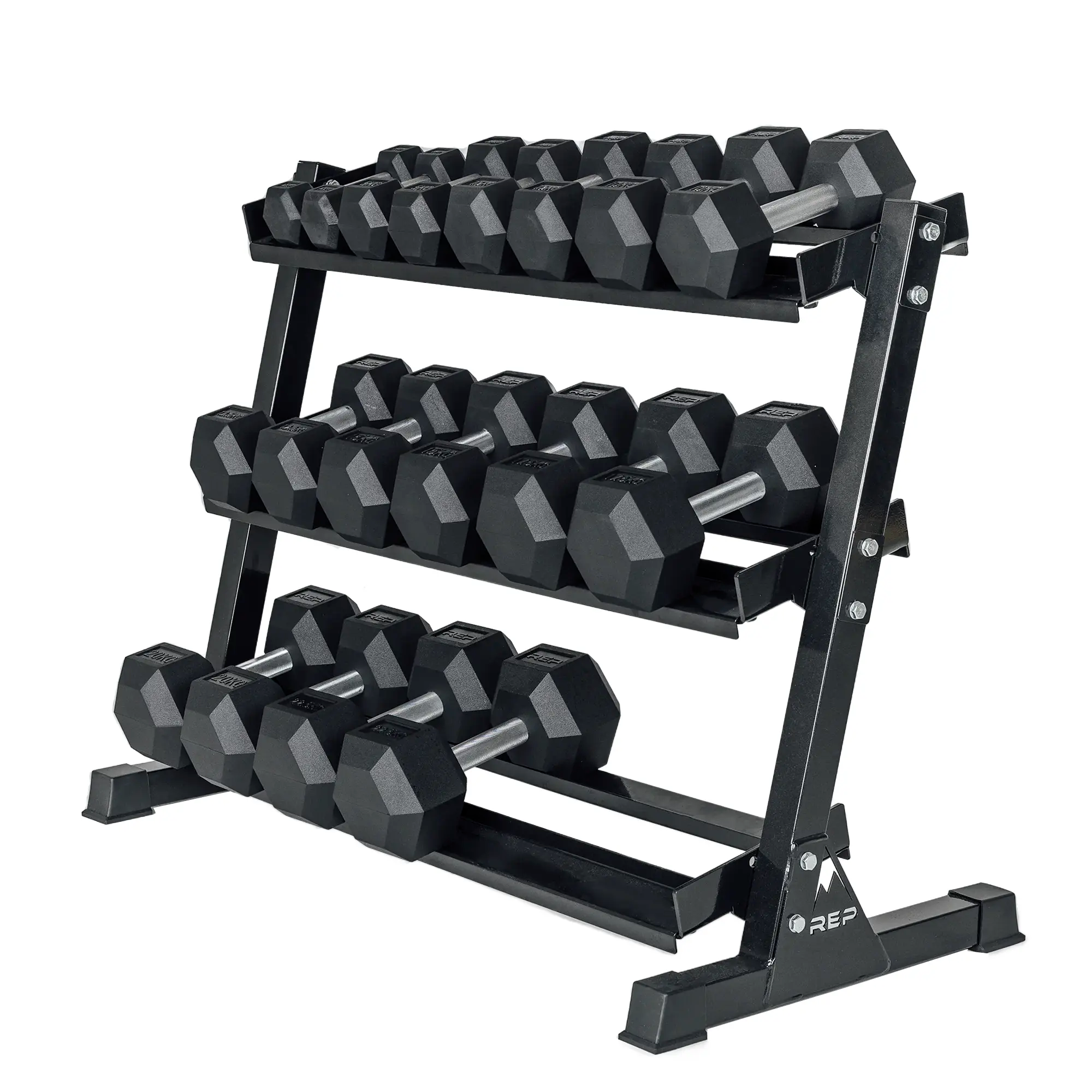 橡膠六角啞鈴組 (2.5-22.5KG)